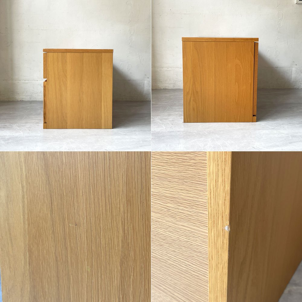無印良品 MUJI オーク材 テレビボード AVボード ローボード TV Borard フリップダウンドア  2段抽斗 シンプル ナチュラル ★