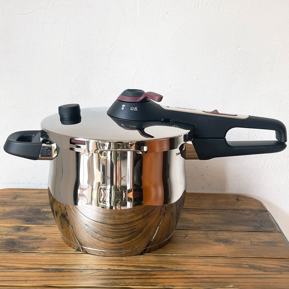 タッパーウェア Tupperware 圧力鍋 プレッシャークッカー Pressure Cooker 6.5L ステンレス ドイツ製 美品 ★