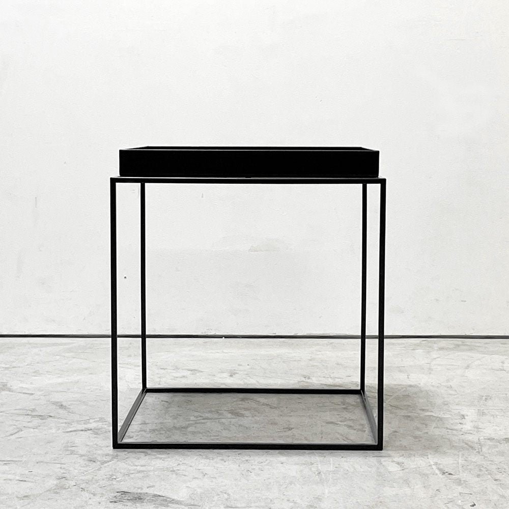 ヘイ HAY トレイテーブル Tray Table コーヒーテーブル センターテーブル Mサイズ ブラック W40cm スクエア 2Way 北欧 デンマーク モダン 定価￥42,900- D ●