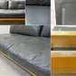 アクタス ACTUS ファイブ・バイ・ファイブ five by five フラッド FLAD 2.5シーターソファ オーク材 O-7300 グレー W180cm 牛革 定価￥272,800- ●