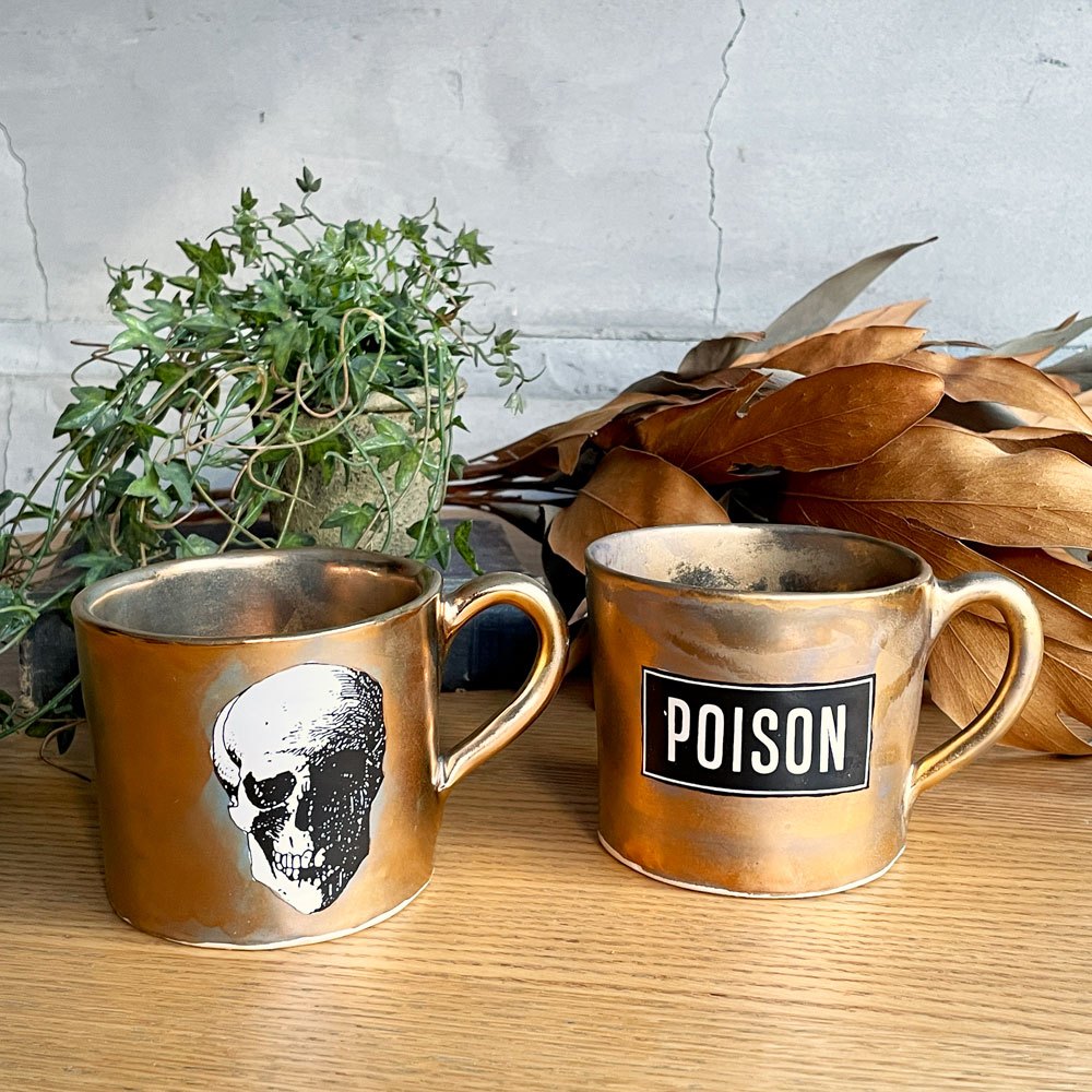 クーンケラミック Kuhn Keramik ポイズン POISON 毒 コーヒーカップ マグカップ ALICE medium coffee cup ゴールドコーティング 金メッキ ドイツ 希少 ♪