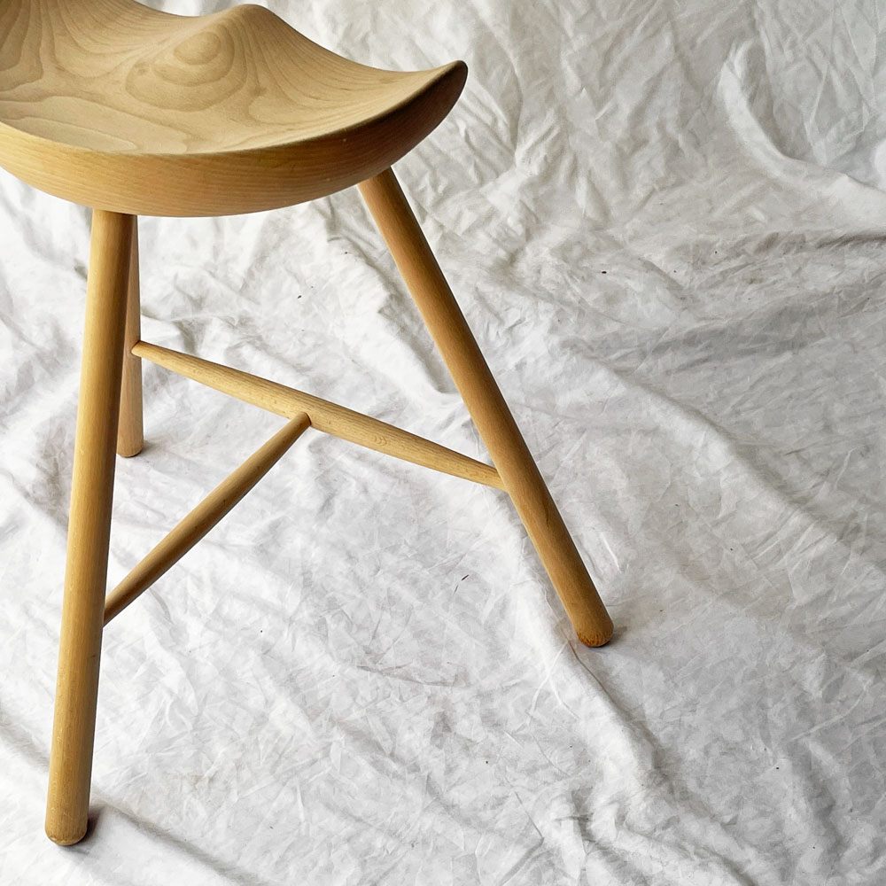 ワーナー Werner シューメーカーチェア Shoemaker Chair NO.59 スツール ビーチ材 ソープ仕上げ ラーズ・ワーナー デンマーク 北欧家具 現状品 ◇