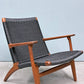 カールハンセン＆サン Carl Hansen & Son CH25 イージーチェア ラウンジチェア ウォールナット材 ブラックペーパーコード ハンス・J・ウェグナー デンマーク 北欧家具 ◎