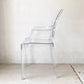カルテル Kartell ルイゴースト LouisGhost アームチェア クリスタル スタッキング フィリップ・スタルク Philippe Starck イタリア A  ★