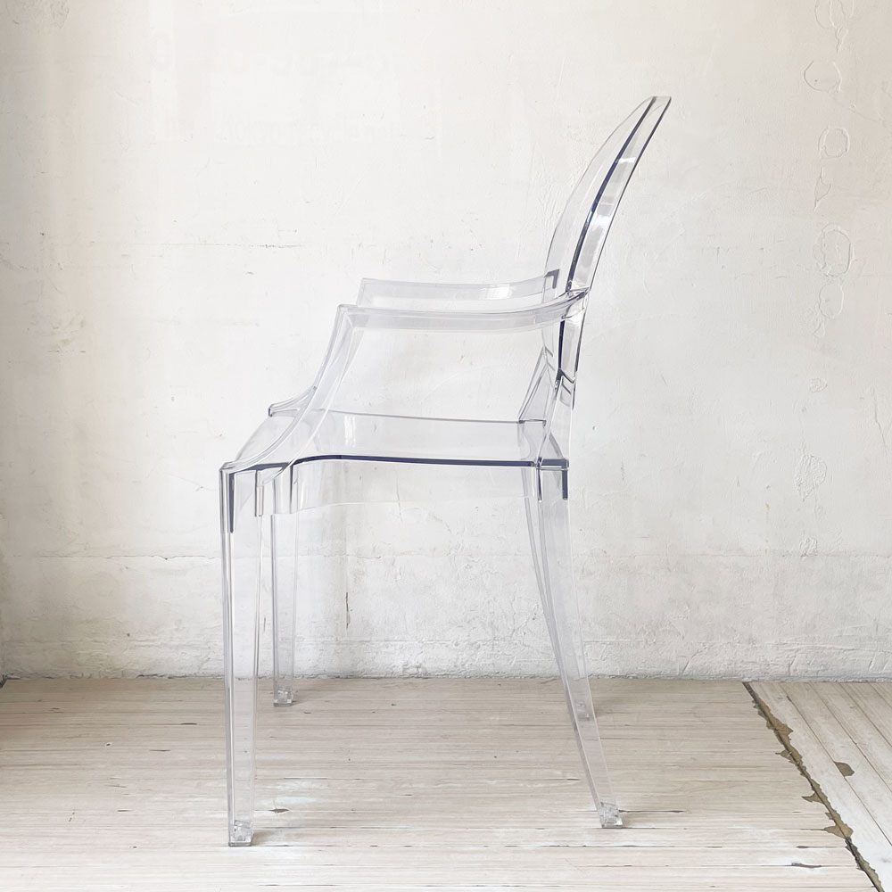 カルテル Kartell ルイゴースト LouisGhost アームチェア クリスタル スタッキング フィリップ・スタルク Philippe Starck イタリア A  ★