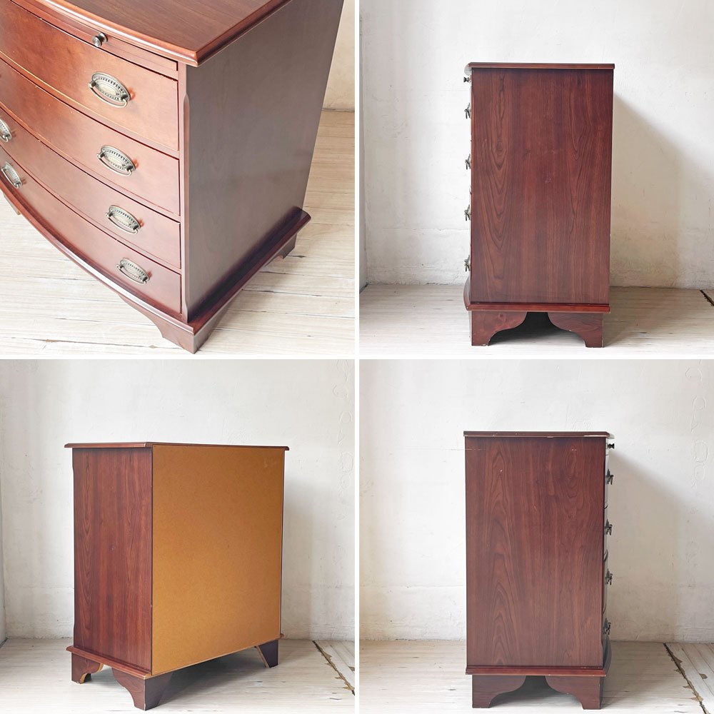 クラシカルスタイル Classical Style 4ドロワー チェスト スライドトレー付き サイドチェスト ベッドサイドテーブル ★