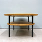 クラッシュゲート CRASH GATE イージーライフ Easy Life サーボ コーヒーテーブル オーバル SERVO COFFEE TABLE W105cm オーク材 ブラックスチール 関家具 展示品 ◎