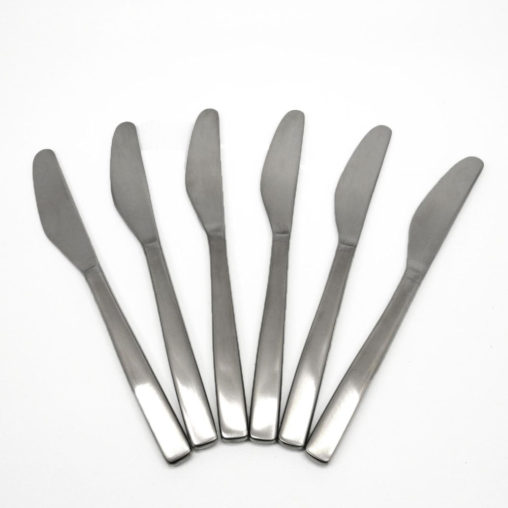 アレッシィ ALESSI KnifeForkSpoon AJM22/3シリーズ ステンレスカトラリー テーブルナイフ 6本セット ジャスパー・モリソン 未使用品 B ●