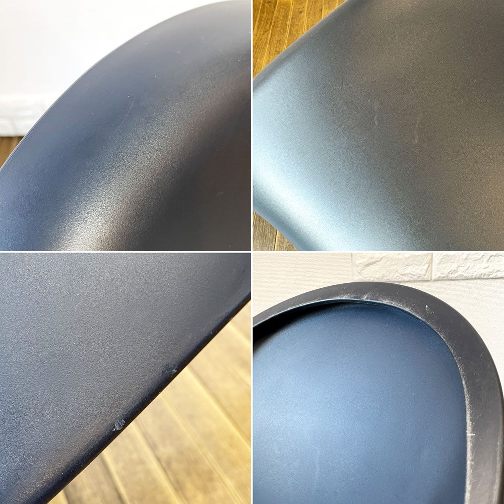 ヴィトラ vitra パントンチェア ダイニングチェア スタッキングチェア ディープブラック ヴェルナー・パントン Panton ミッドセンチュリー スペースエイジ A ◎