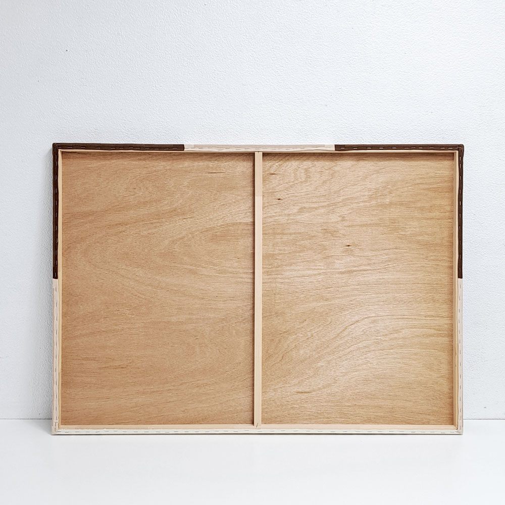 ヴェルナー・パントン Verner Panton ミラ エックス MIRA-X Mira-Spectrum スクエア SQUARE 103×73cm ブラウン系 コットン ビンテージ ファブリックパネル 希少 ●