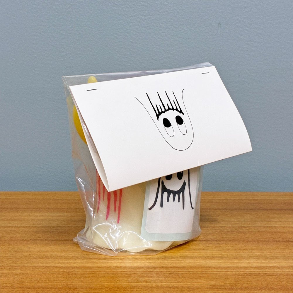 加賀美健 MILK MAN ソフビ コインバング 2016年 リミテッドエディション 10/50 蓄光 glow in the dark 直筆サイン入り ◎