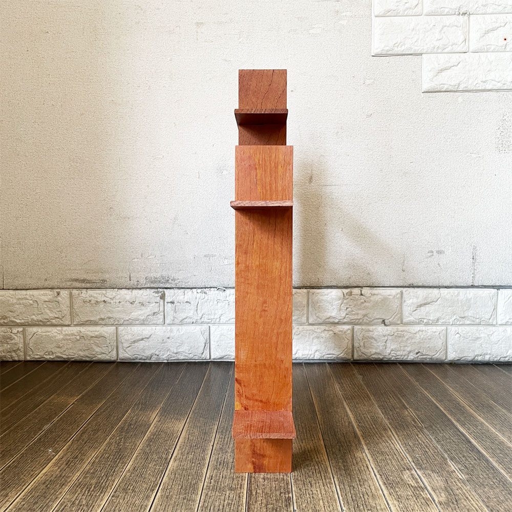 スウェーデンビンテージ Swedish Vintage チーク材 ウォールクロスシェルフ ディスプレイラック 壁掛け 51×51cm ミッドセンチュリー 北欧家具 ◎
