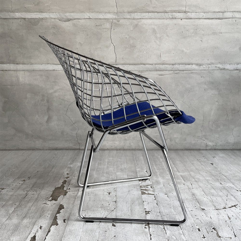 ノル Knoll チャイルズ ダイヤモンドチェア Child's Diamond Chair キッズチェア クロームフレーム シートパッド付 ハリー・ベルトイア Harry Bertoia 希少 ♪