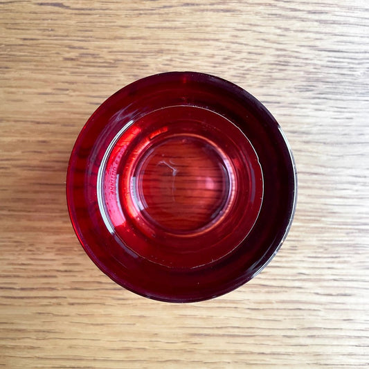 イッタラ iittala マリメッコ marimekko キビ kivi キャンドルホルダー レッドガーネット 60mm ヘイッキ・オルヴォラ フィンランド  廃番カラー ♪