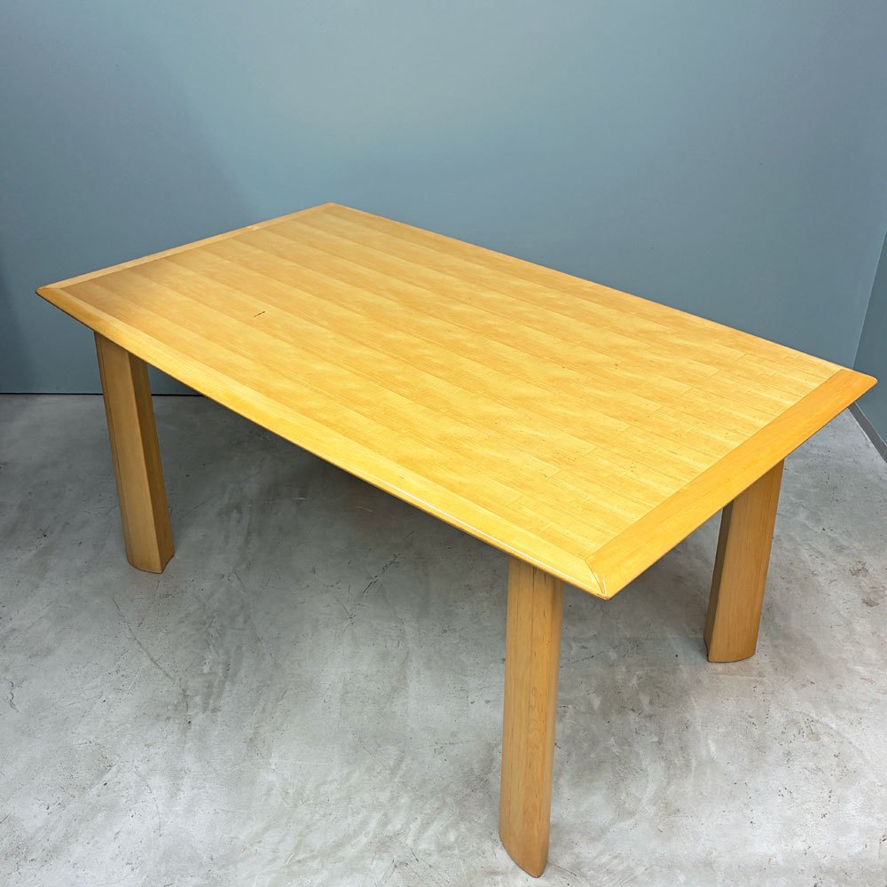 シラカワ家具 Shirakawa ST-5750 ダイニングテーブル ハードメープル材 W150cm クラフト家具 ナチュラルモダン ◎