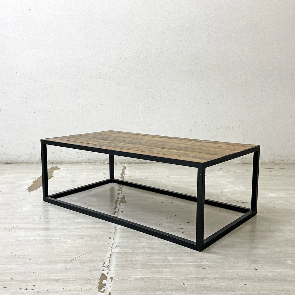 クラッシュゲート CRASH GATE ノットアンティークス Knot antiques ライザ LIZA コーヒーテーブル ローテーブル 古材天板 W110cm ●