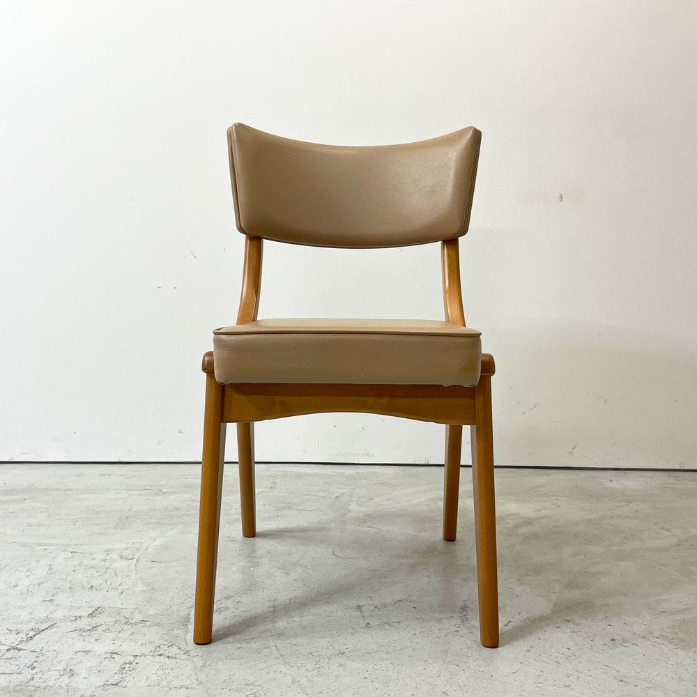 ベン サイドチェア Ben Side Chair ダイニングチェア ベージュ 曲木 Sazaby購入品 英国ミッドセンチュリースタイル A ●