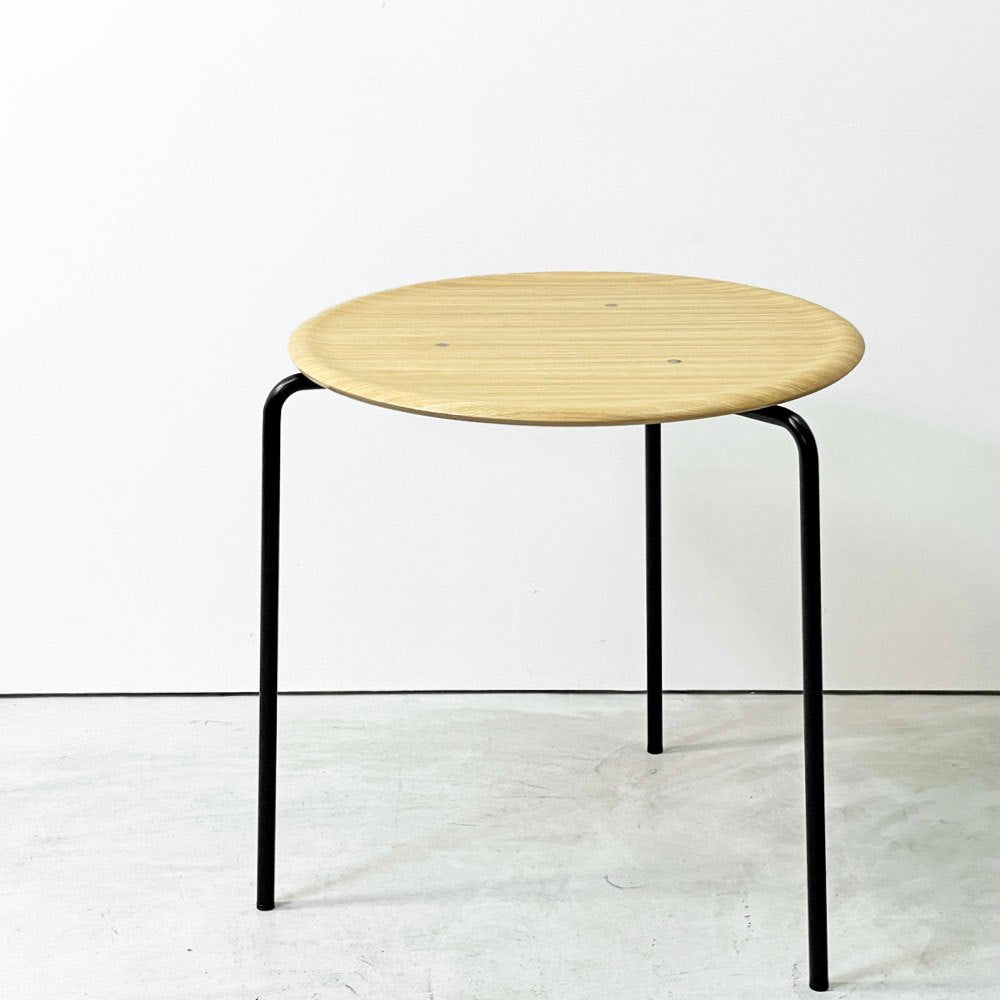 エンゲルブレヒト Engelbrechts ケヴィ KEVI 2010 ダイニングテーブル オーク材 プライウッド カフェテーブル 70cm 3本脚 ヨルゲン・ラスムッセン デンマーク 未使用品 A ●