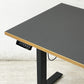 かなでもの KANADEMONO ザ・テーブル THE TABLE 電動昇降脚 FlexiSpot リノリウム天板 ブラック 参考価格約144,800円 ●