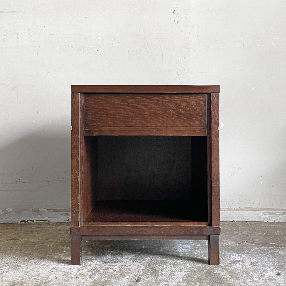 エーフラット a.flat サイドテーブル Side table v01 ナイトキャビネット サイドキャビネット アッシュ材 ブラウン H48cm 定価￥28,050- ■