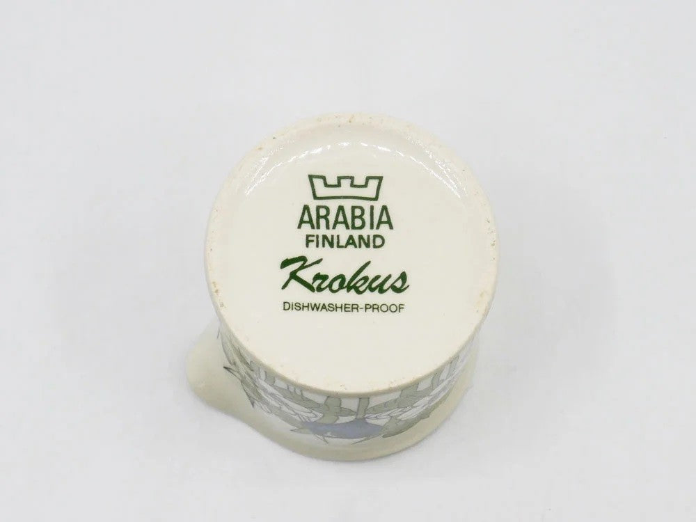 アラビア ARABIA クロッカス Krokus クリーマー ミルクピッチャー エステリ・トムラ Esteri Tomula ビンテージ 北欧食器 ●