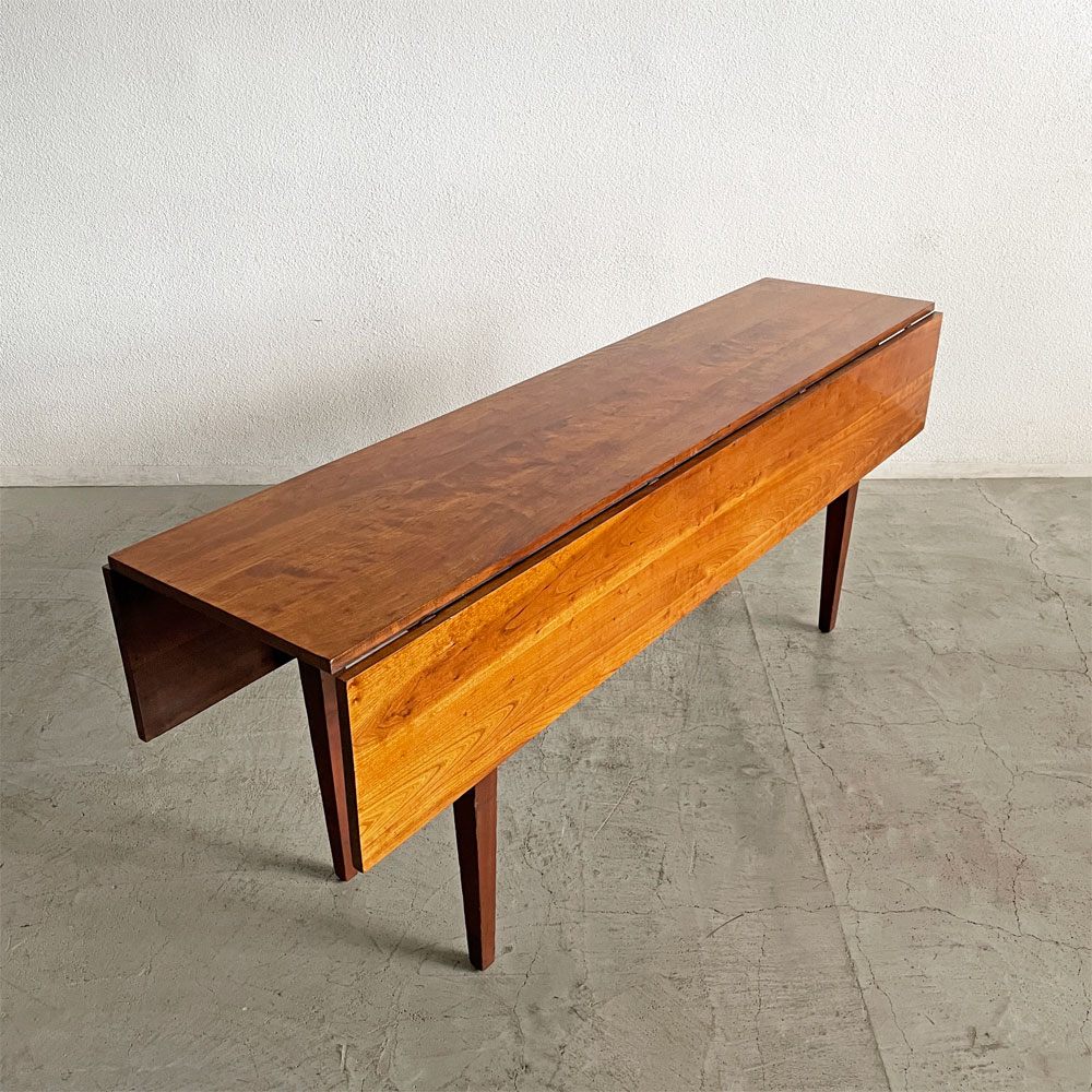 ハーデンファニチャー Harden Furniture チェリー無垢材 バタフライテーブル ダイニングテーブル D46.5/72.5/98.5cm 伸長式 USビンテージ 〓