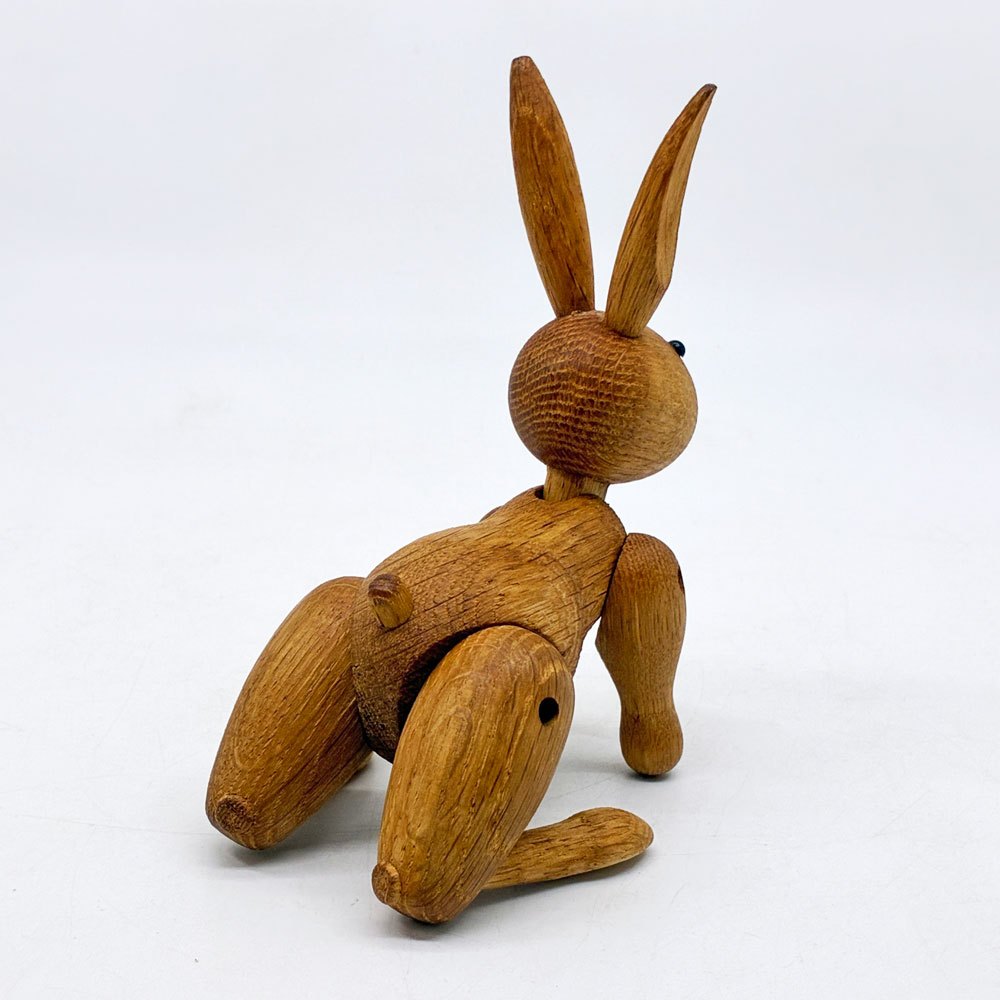 カイボイスン Kay Bojesen デンマーク アニマルフィギアシリーズ ビンテージラビット Vintage Rabbit オーク無垢材 木製玩具 オブジェ ●