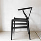カールハンセン＆サン Carl Hansen & Son CH24 Yチェア ブラックラッカー×ブラックペーパーコード ハンス・J・ウェグナー オーク材 美品 定価￥199,100- ★