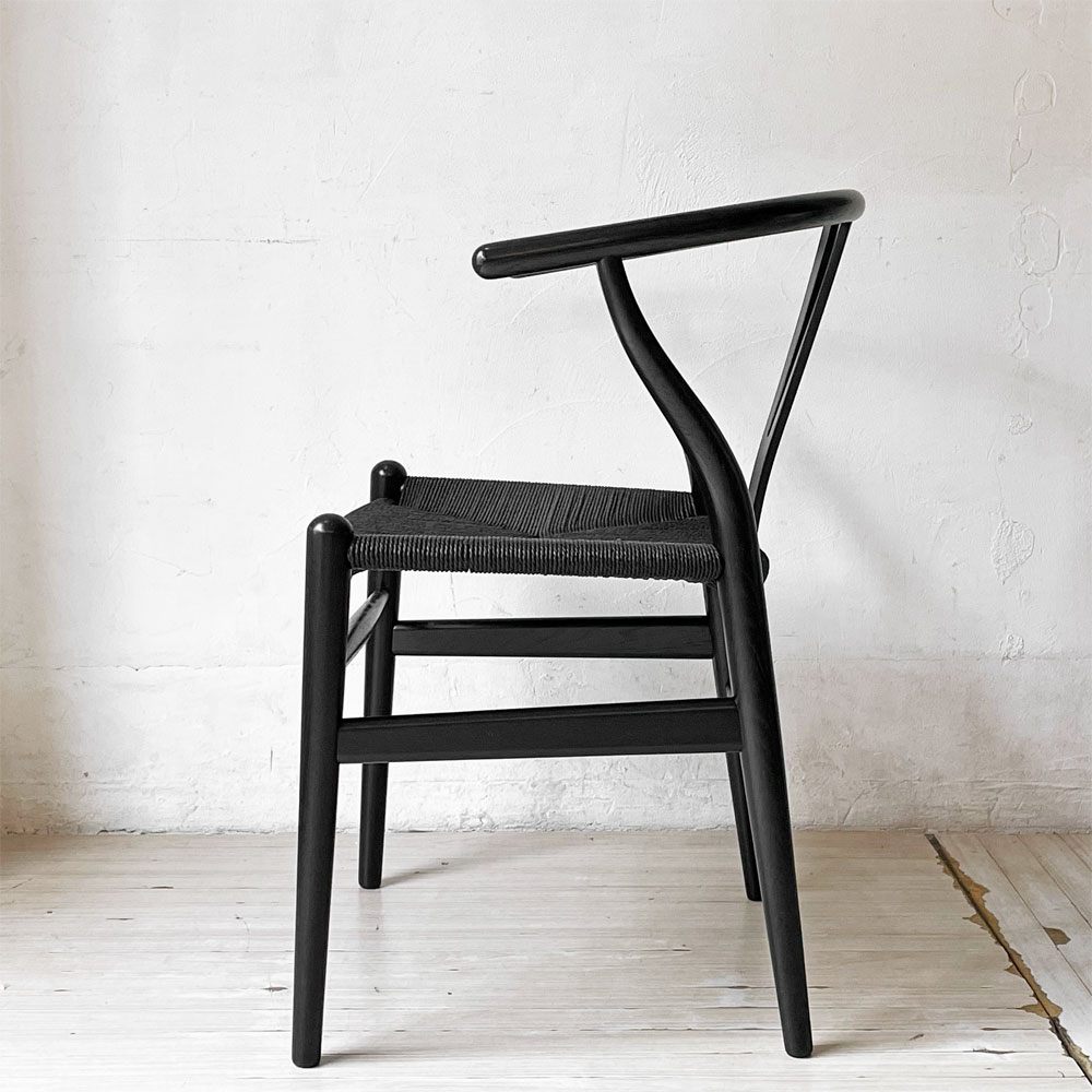 カールハンセン＆サン Carl Hansen & Son CH24 Yチェア ブラックラッカー×ブラックペーパーコード ハンス・J・ウェグナー オーク材 美品 定価￥199,100- ★