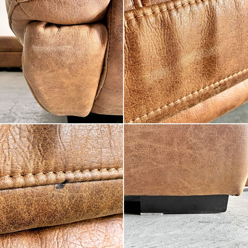 リラックスフォーム RELAX FORM トレビソ TREVISO スモールカウチソファ 右カウチ W240cm スーパーレザーテックス オーカーブラウン 関家具 参考価格￥229,800- 〓