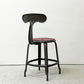 フェールトラヴァイユ FER TRAVAIL ニコルチェア NICOLLE Chair SH45cm ダイニングチェア スチール マットクリア仕上げ 別注モデル レザーパッド付 レッド インダストリアル フランス ●