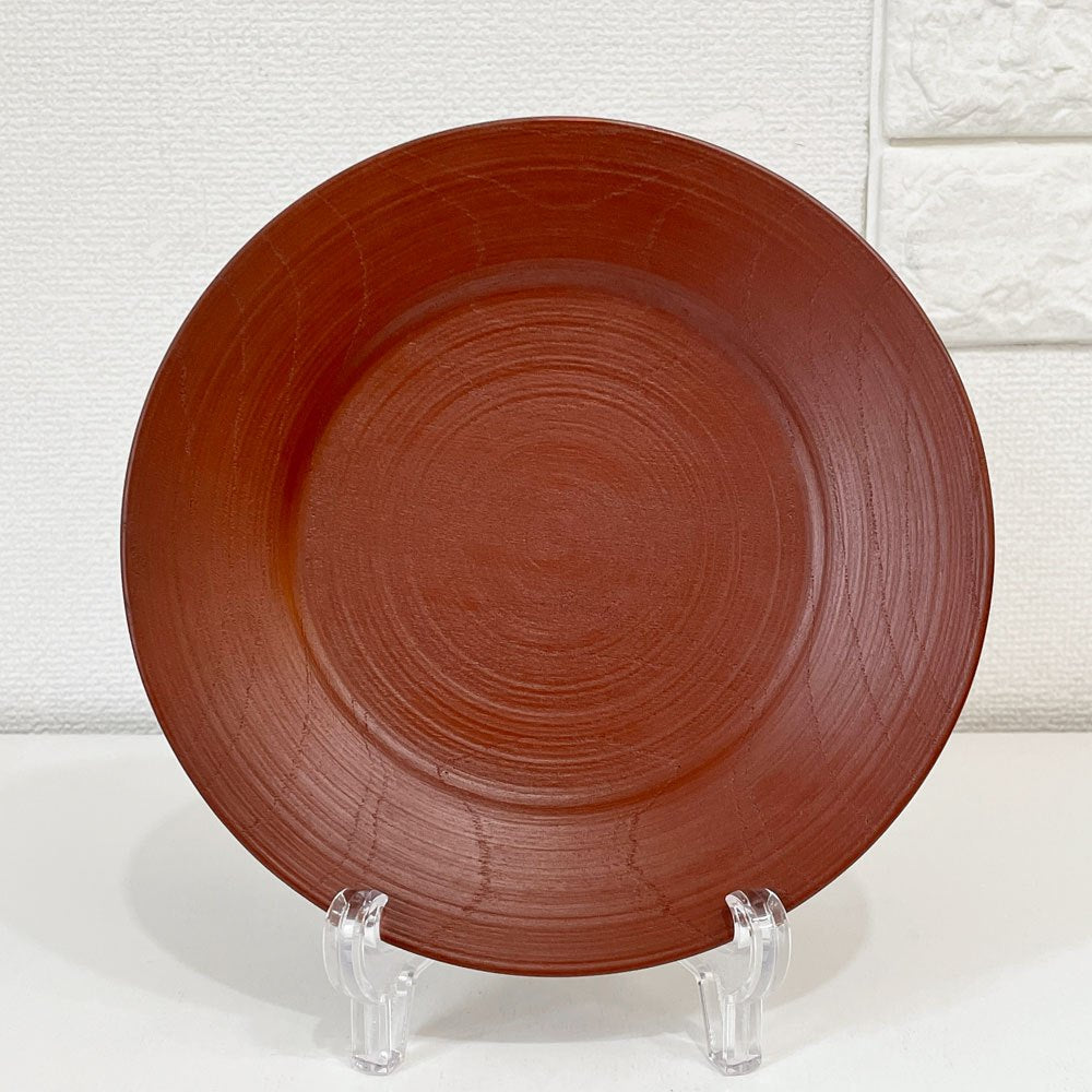 赤木明登 Akito Akagi パスタ皿 赤 nurimono 約21cm 漆器 輪島塗 現代作家 D ◎