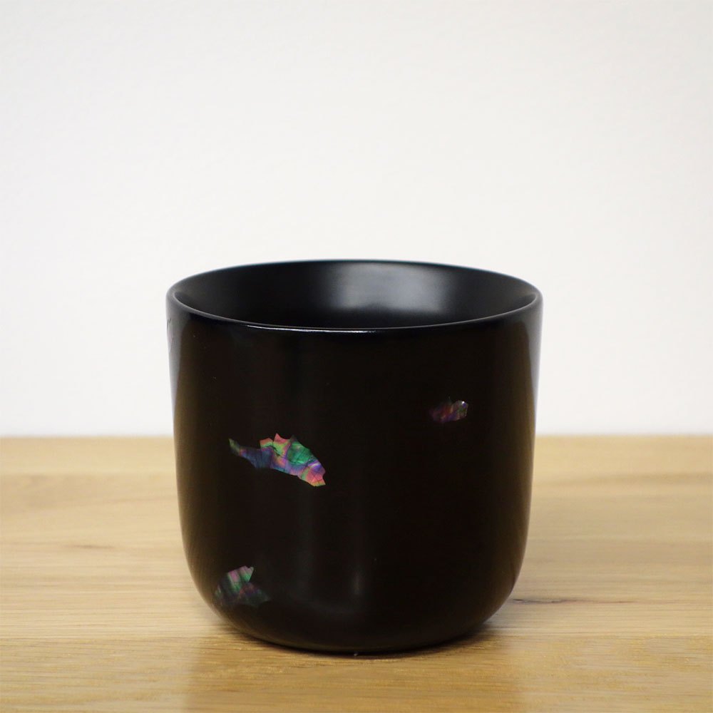 ミナペルホネン mina perhonen × 角萬漆器 × D&DEPARTMEN OKINAWA 螺鈿 フリーカップ 皆川明 B ◎