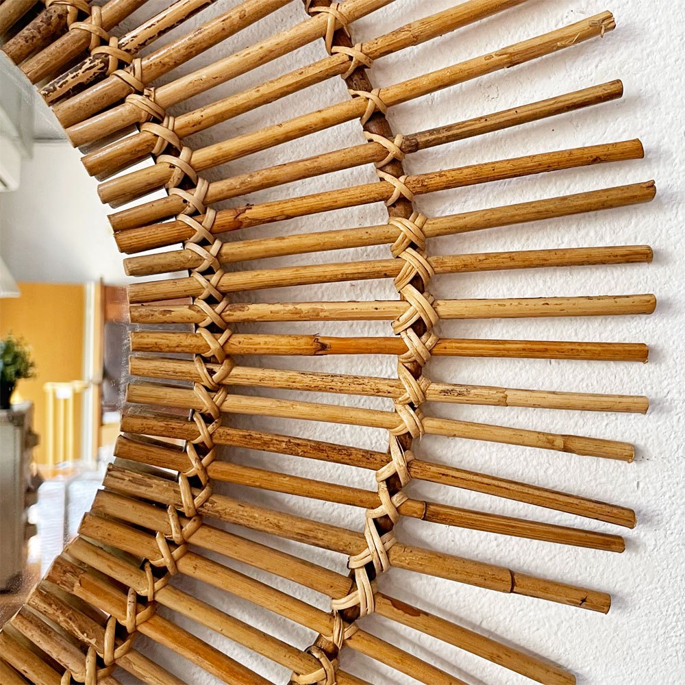 アクメファニチャー ACME Furniture NATURAL RATTAN MIRRORS L バンブー ミラー 壁掛け鏡 ラタン ★