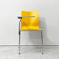 エンゲルブレヒト Engelbrechts チャリック CHAIRIK 101 スタッキングチェア 174 専用テーブル付き イエロー×ホワイト バーチ材 エリック・マグヌッセン 北欧家具 ●