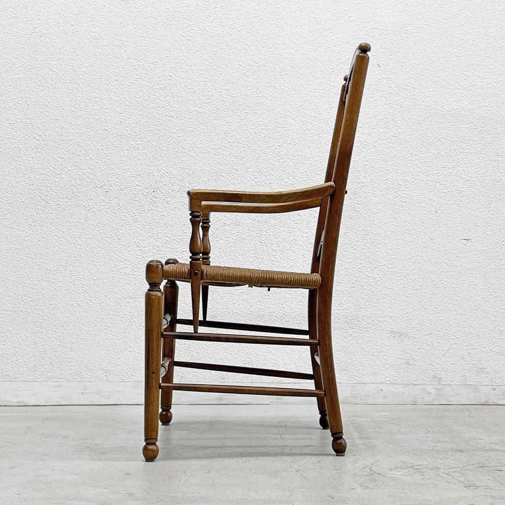 イーセンアーレン ETHAN ALLEN ウィートバック アームチェア ダイニングチェア ビンテージ クラシカルデザイン 〓