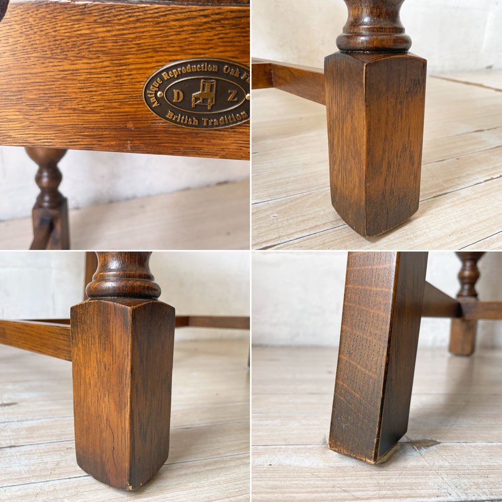 オークファニチャー Oak Furniture アンティークリプロダクションシリーズ AntiqueReproduction バルボスレッグ オーク材 ダイニングチェア A ★