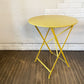 フェルモブ Fermob ビストロ BISTRO ラウンドテーブル ROUND TABLE 60 フォールディング ガーデンテーブル イエロー系 Φ60cm 折りたたみ フランス 定価￥48,400- ◎