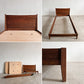 スタンダードトレード STANDARD TRADE ベッドフレーム BED-02C Panel Head パネルヘッド シングル L202cm ダークオーク 定価￥290,000- 〓
