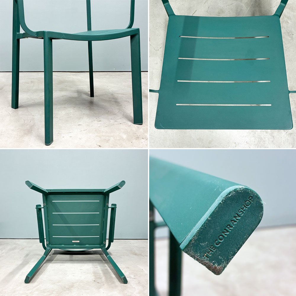 ザ・コンランショップ THE CONRAN SHOP ハイライン アウトドア アームチェア HIGHLINE OUTDOOR ARM CHAIR グリーン B ◎