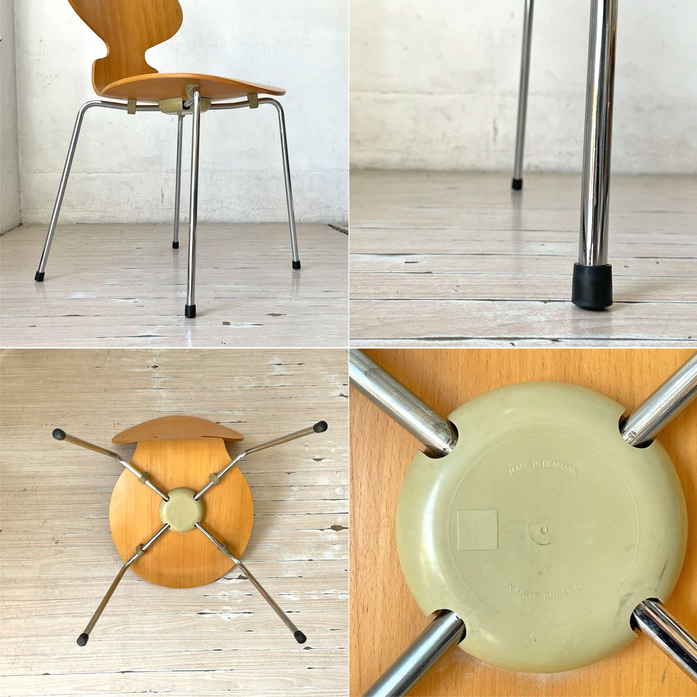 フリッツハンセン Fritz Hansen 3101 アリンコチェア アントチェア 4本脚 ナチュラルビーチ ラッカー仕上げ アルネ・ヤコブセン A ★