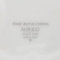 ニッコー NIKKO ファインボーンチャイナ FWINE BONE CHINA 23cm竹形皿 前菜プレート オブジェ インテリア 磁器 LIVING MOTIF取扱い 美品 ●