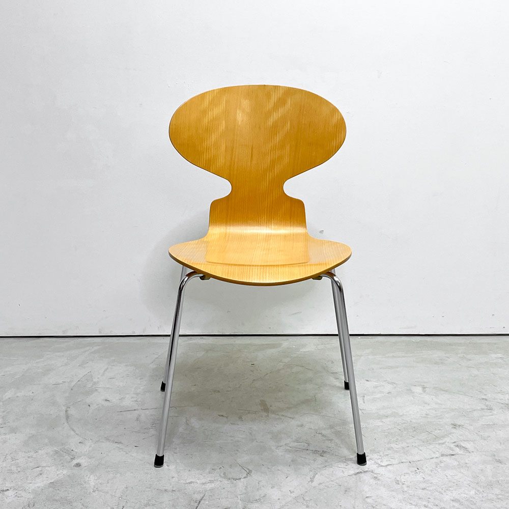 フリッツハンセン Fritz Hansen 3101 アリンコチェア アントチェア 4本脚 ナチュラルビーチ ラッカー仕上げ フェルトグライズ アルネ・ヤコブセン A ●