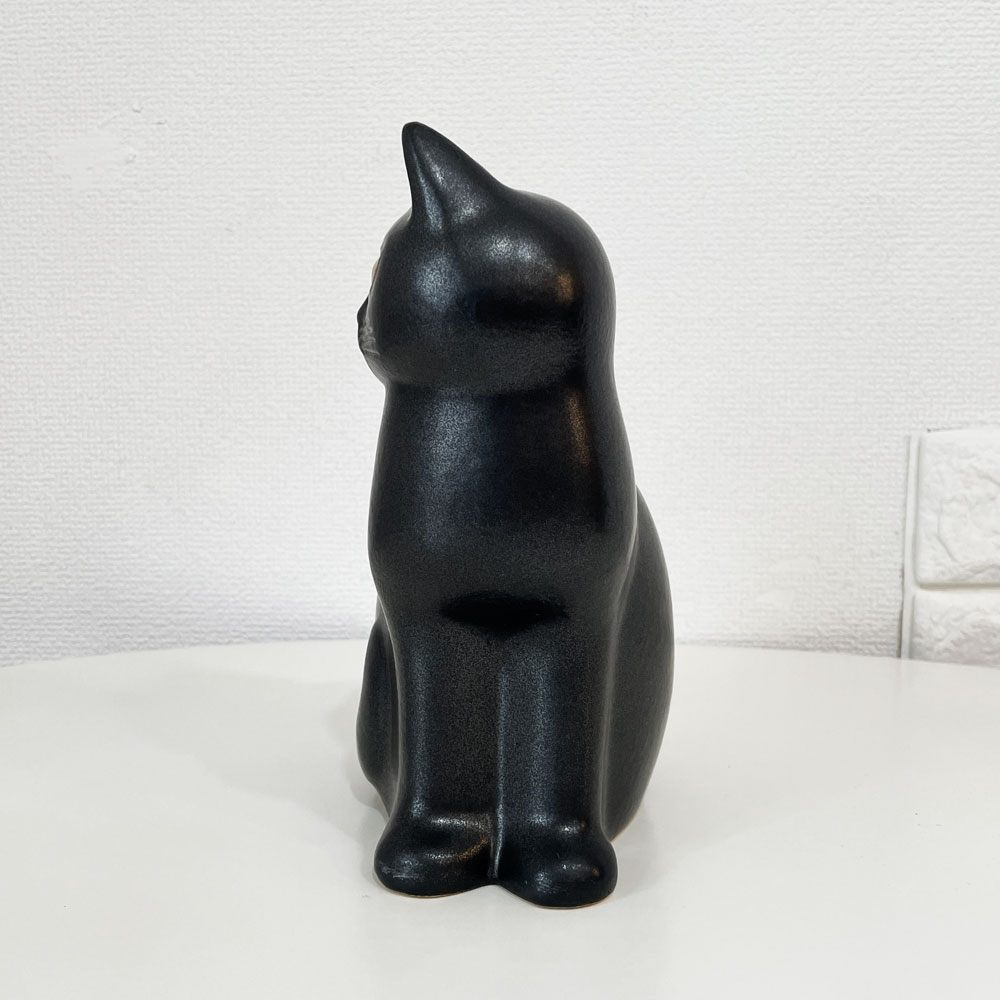 グスタフスベリ GUSTAVSBERG K-Studion 猫 キャット マンズ CAT MANS H20.5cm リサラーソン オブジェ 置物 北欧雑貨 北欧ビンテージ ◎