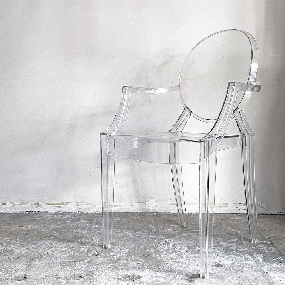 カルテル Kartell ルイゴースト LouisGhost アームチェア クリスタル スタッキング フィリップ・スタルク Philippe Starck イタリア C ■