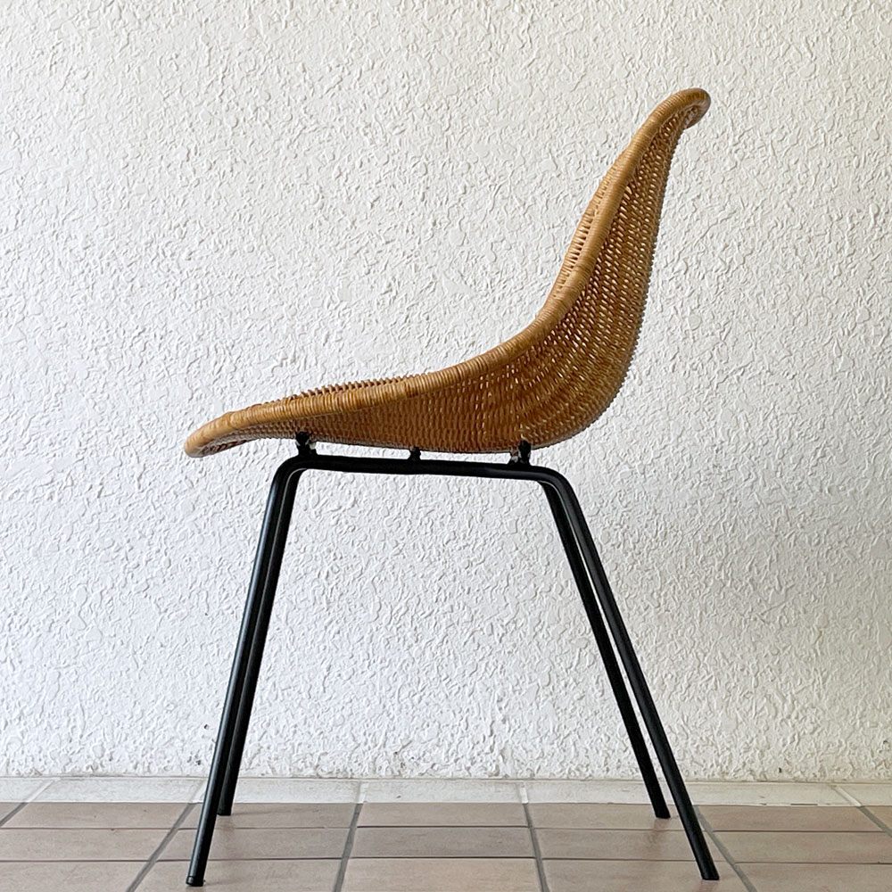 イデー IDEE バーバス チェア BARBAS CHAIR リビングチェア ダイニングチェア ラタン×アイアン アジアン リゾートスタイル A ◇