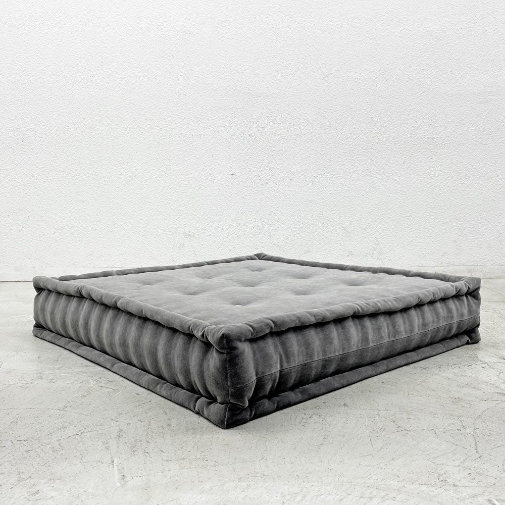 ロッシュ ボボア ROCHE BOBOIS マ ジョン Mah Jong ソファ ローソファ シートクッション グレー フランス 〓