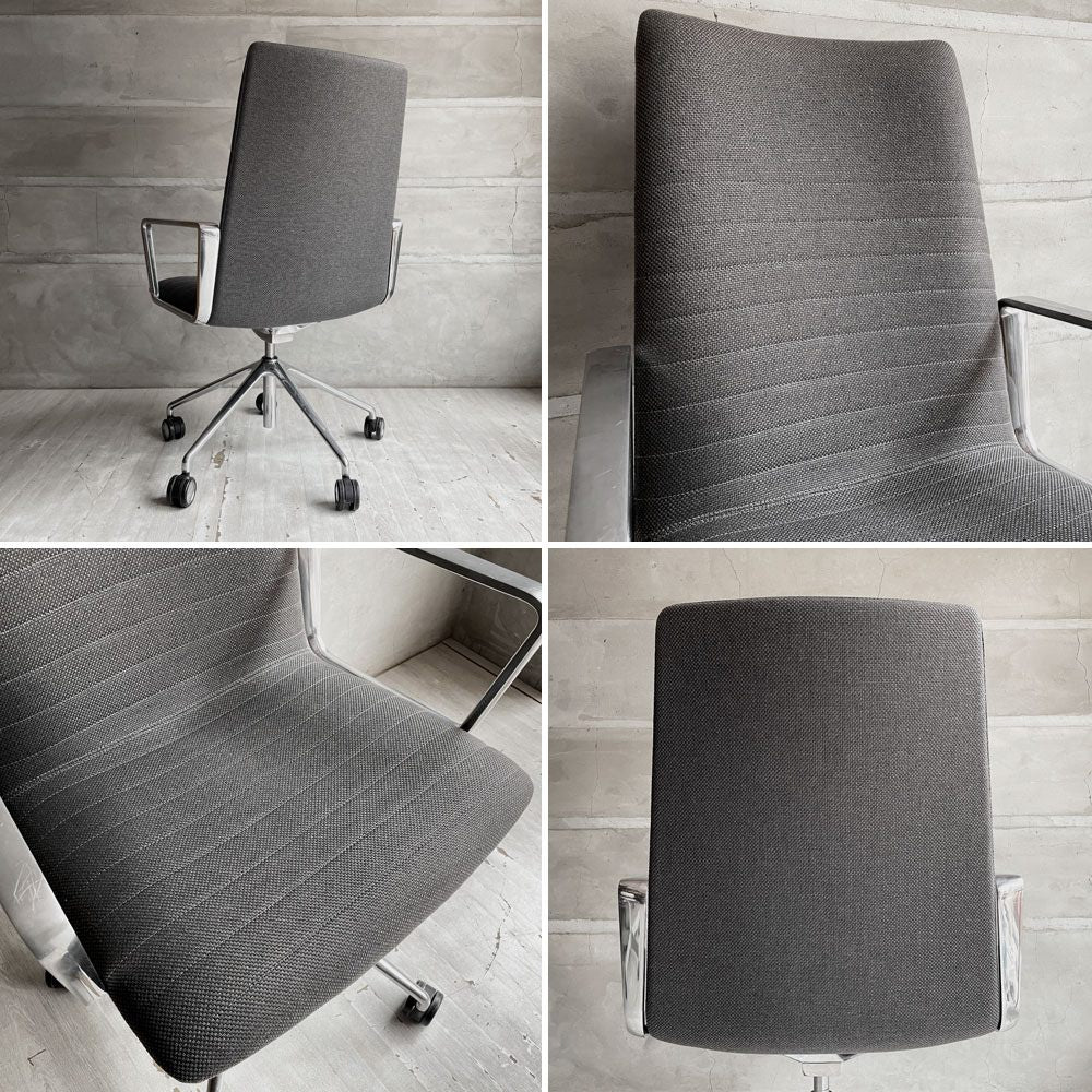 アンドリューワールド Andreu World フレックス エグゼクティブ Flex Executive インターミディエイトバック アームチェア デスクチェア アルミ キャスターベース ガス圧昇降 参考価格 ¥295,460-♪