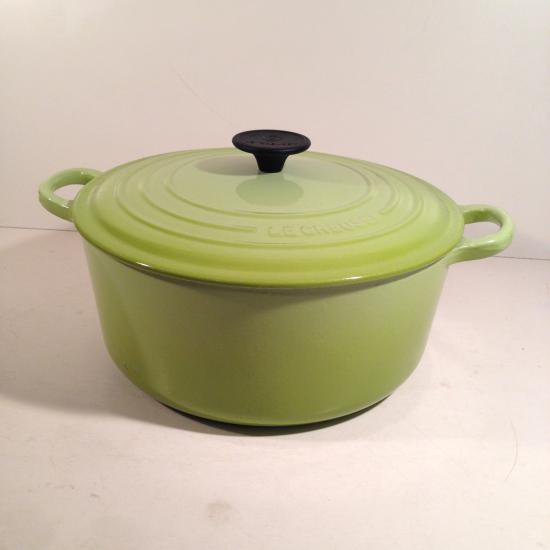 ★フランス LE CREUSET (ルクルーゼ) ココット・ロンド 26cm フルーツグリーン