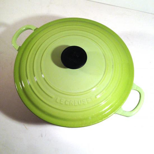 ★フランス LE CREUSET (ルクルーゼ) ココット・ロンド 26cm フルーツグリーン